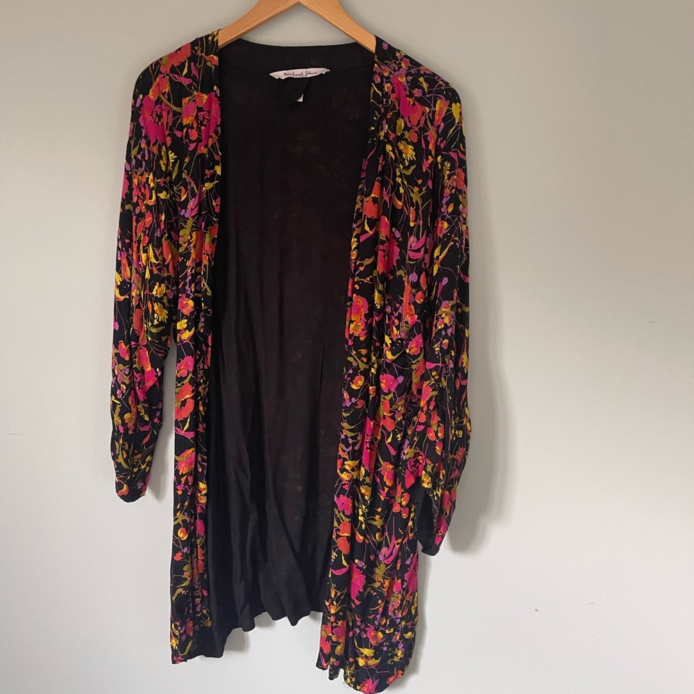 Michael Stars Jules Floral Evereve Kimono Cardigan - One Size